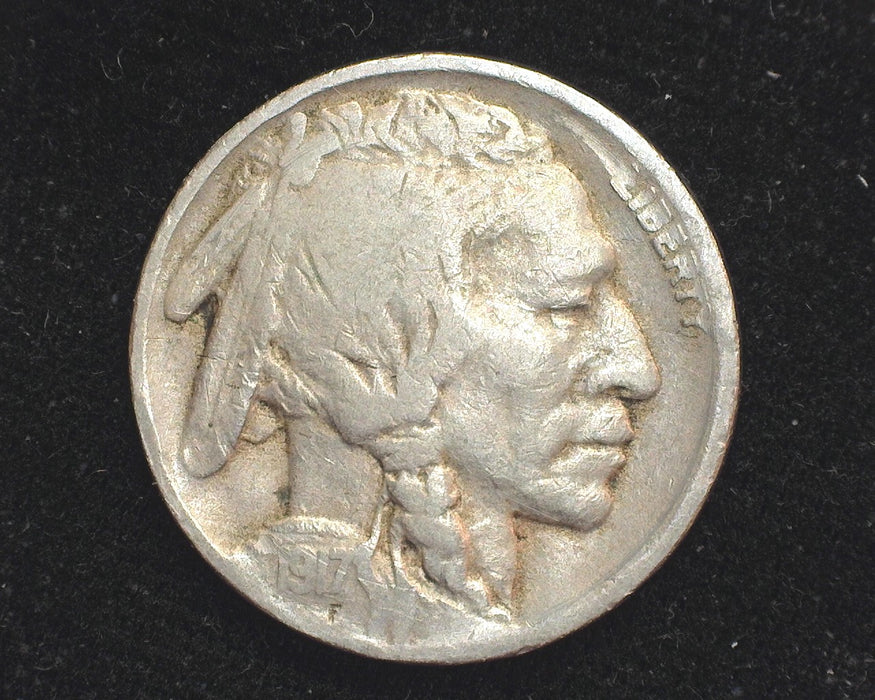 1917 D Buffalo Nickel F - US Coin