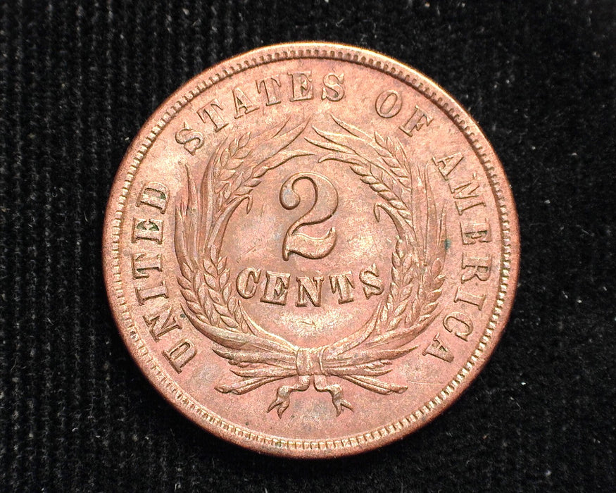 1864 Two Cent Piece XF - US Coin