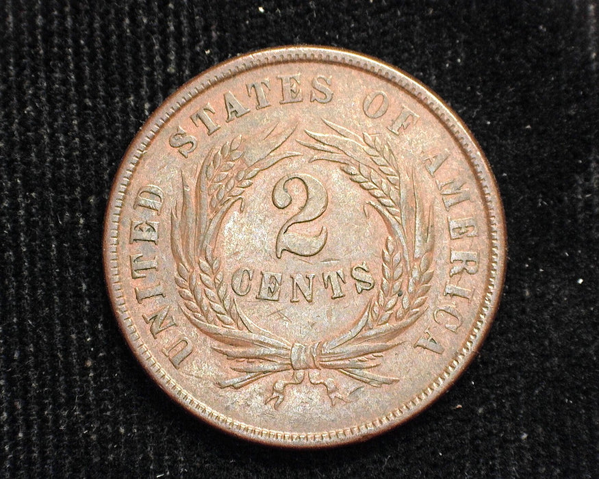 1864 Two Cent Piece XF - US Coin