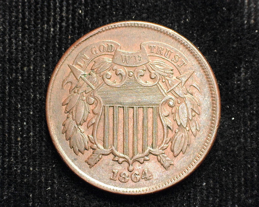 1864 Two Cent Piece XF - US Coin