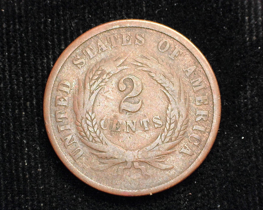 1864 Two Cent Piece G - US Coin