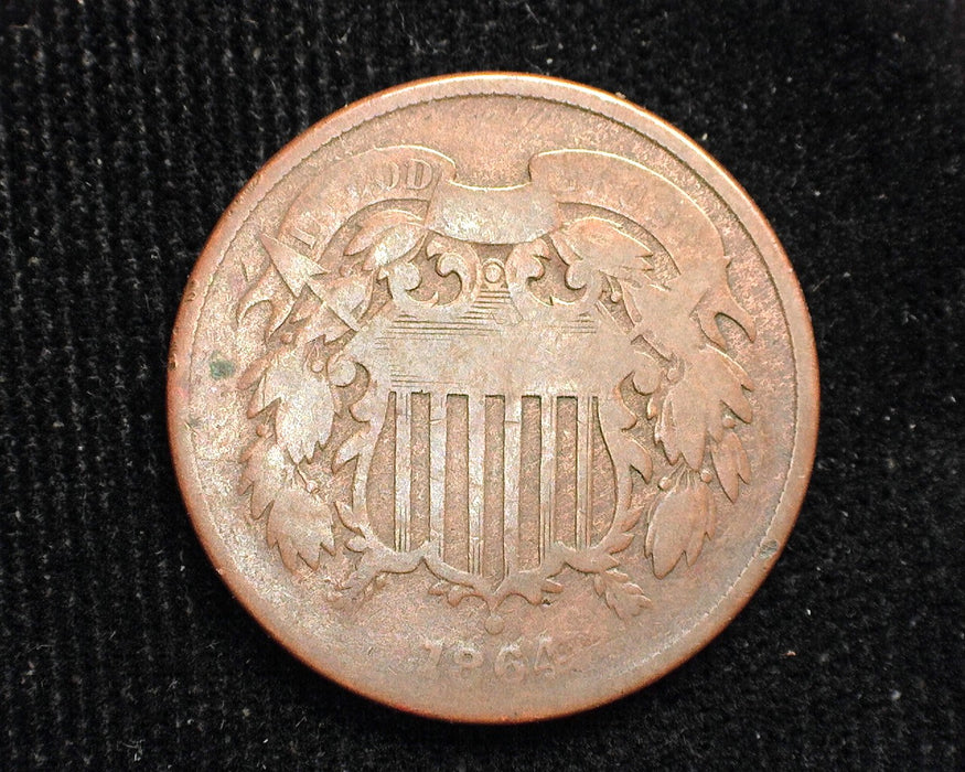 1864 Two Cent Piece G - US Coin