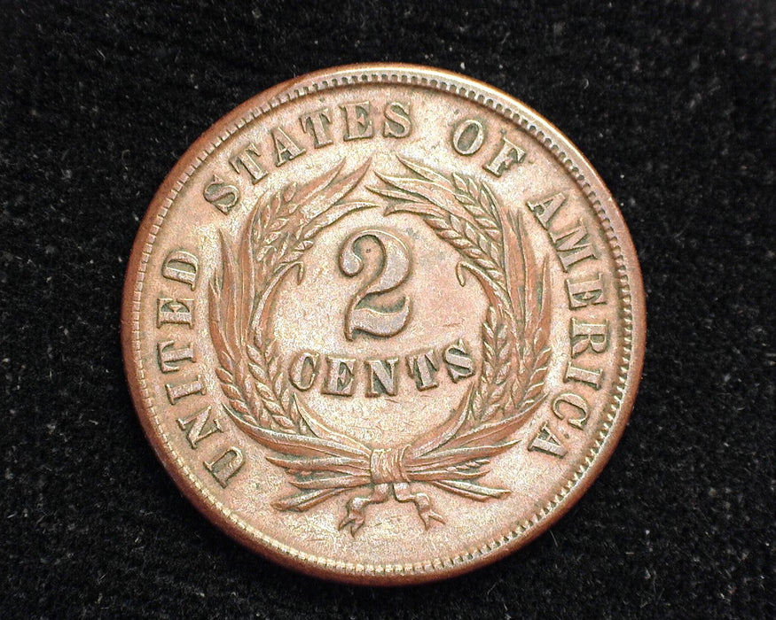 1865 Two Cent Piece XF - US Coin