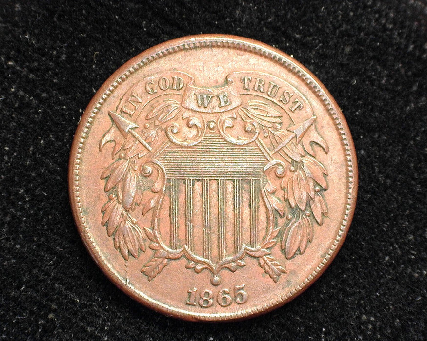 1865 Two Cent Piece XF - US Coin