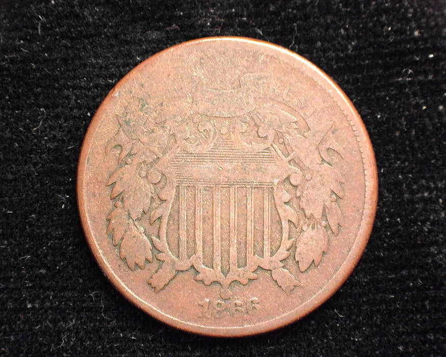 1866 Two Cent Piece G - US Coin