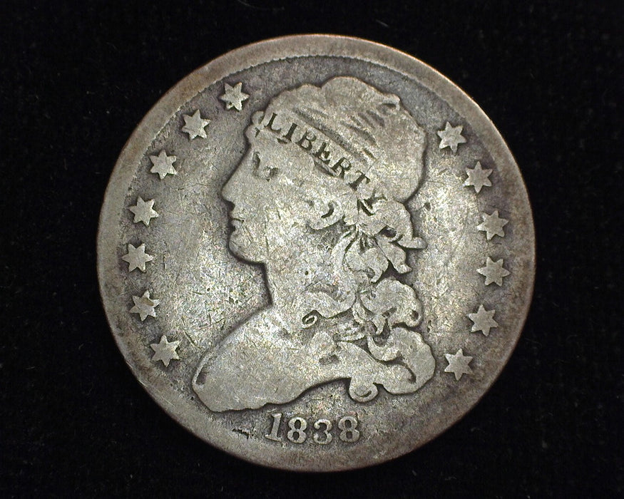 1838 Capped Bust Quarter G - US Coin