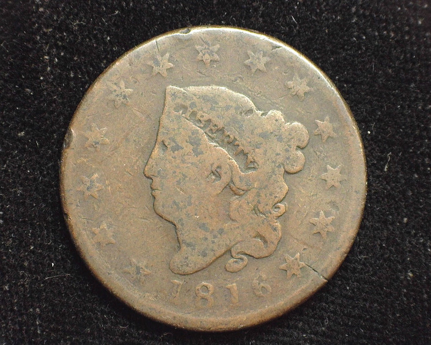 1816 Large Cent Classic Small hits reverse Penny/Cent G - US Coin