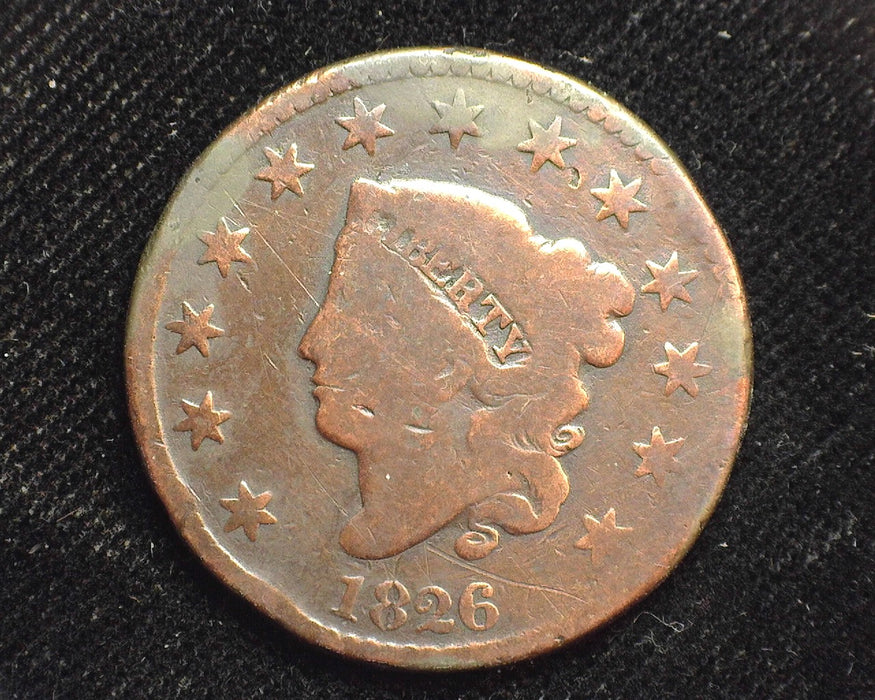 1826 Large Cent Classic  Slightly cleaned Penny/Cent G - US Coin