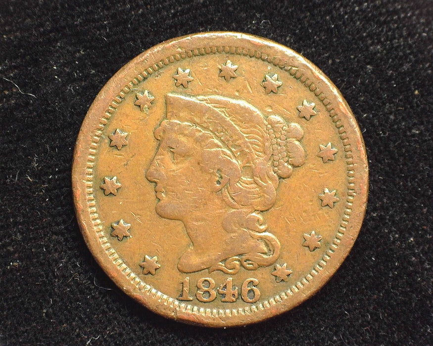 1846 Large Cent Classic Penny/Cent F - US Coin