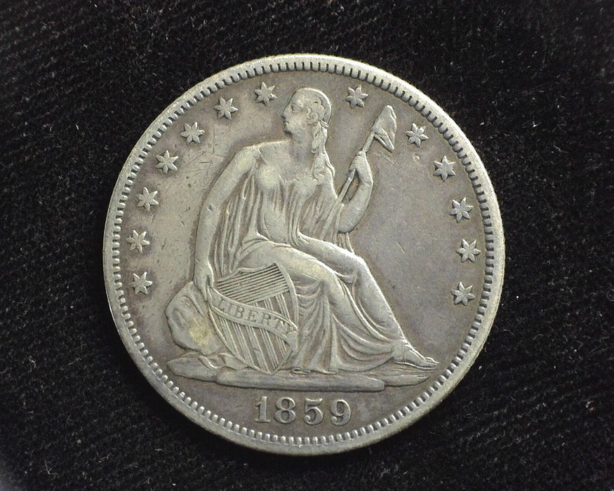 1859 Seated Liberty Half Dollar VF/XF - US Coin