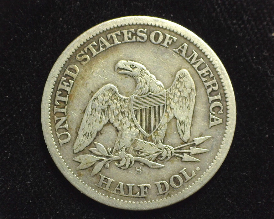 1865 S Seated Liberty Half Dollar VF - US Coin