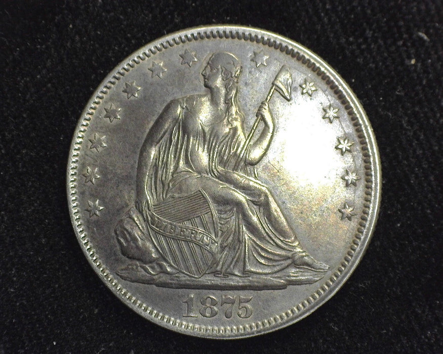 1875 Seated Liberty Half Dollar XF/AU - US Coin