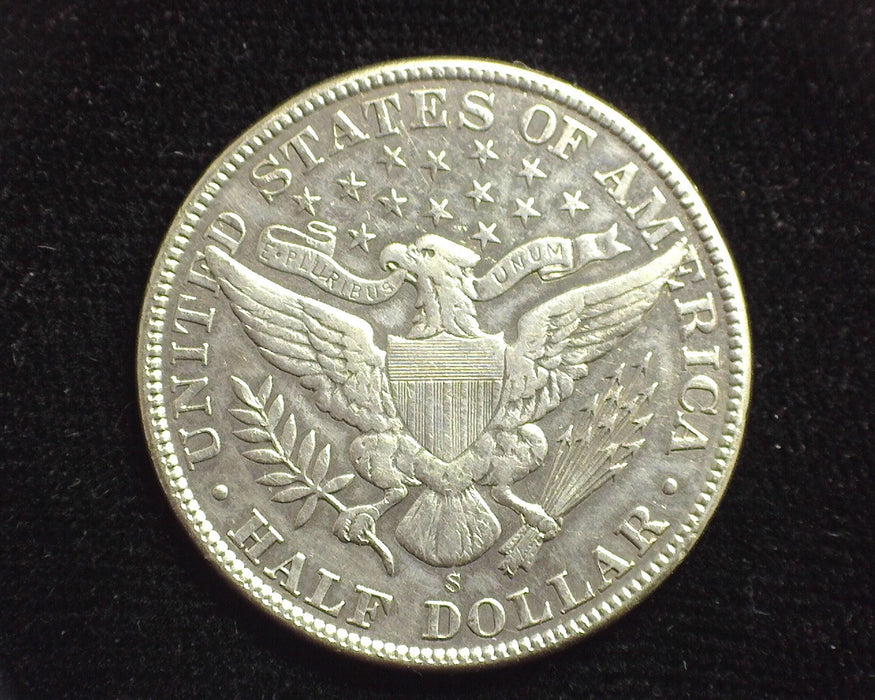 1905 S Barber Half Dollar lightly cleaned. XF - US Coin