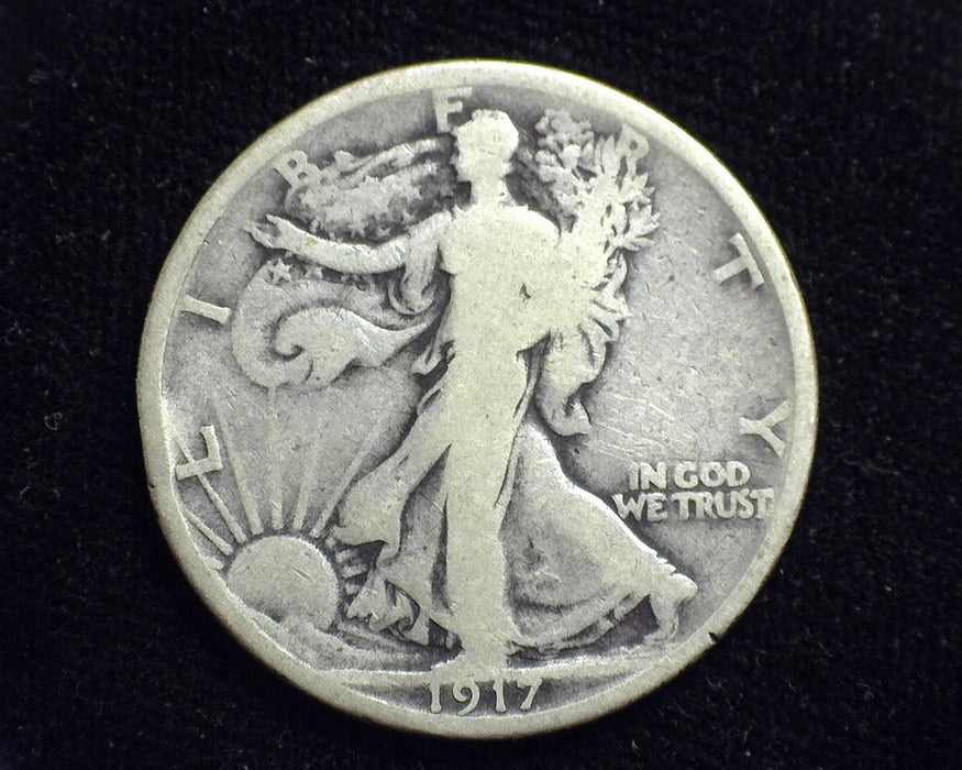 1917 D Rev Liberty Walking Half Dollar G/VG - US Coin