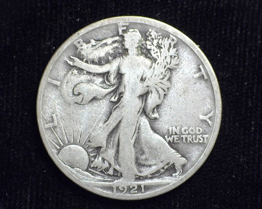 1921 S Liberty Walking Half Dollar VG - US Coin