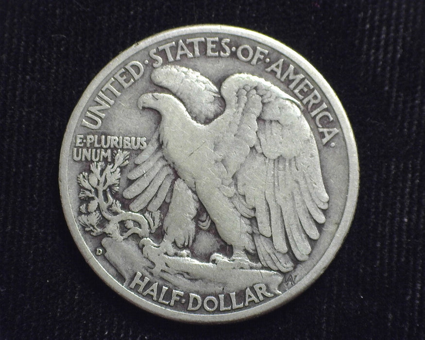 1938 D Liberty Walking Half Dollar F - US Coin