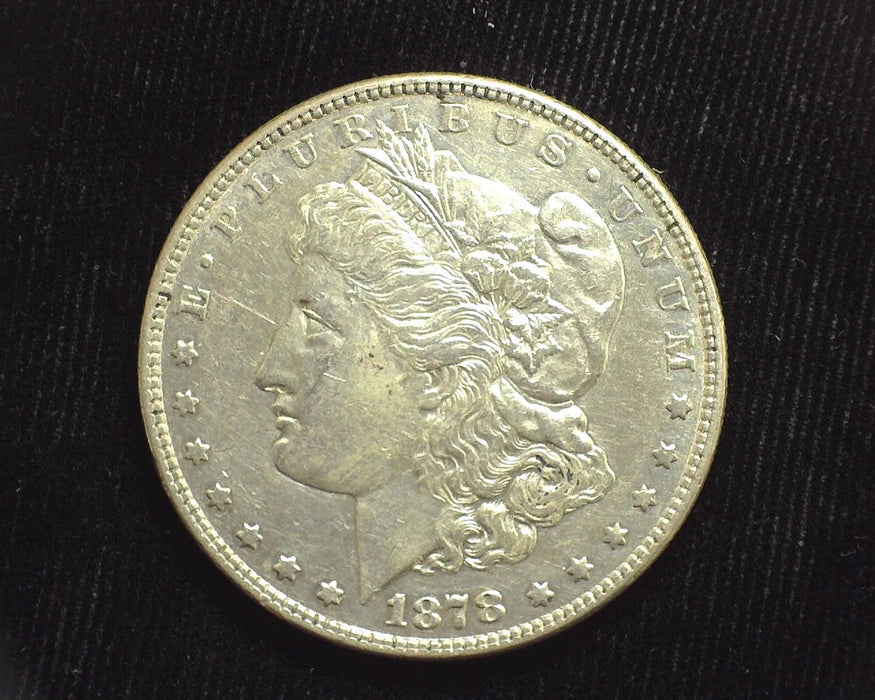 1878 7 F Rev 78 Morgan Dollar Semi proof like. AU - US Coin