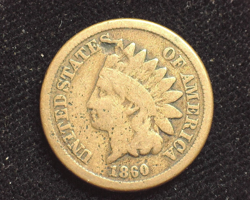 1860 Indian Head Penny/Cent Dig G - US Coin