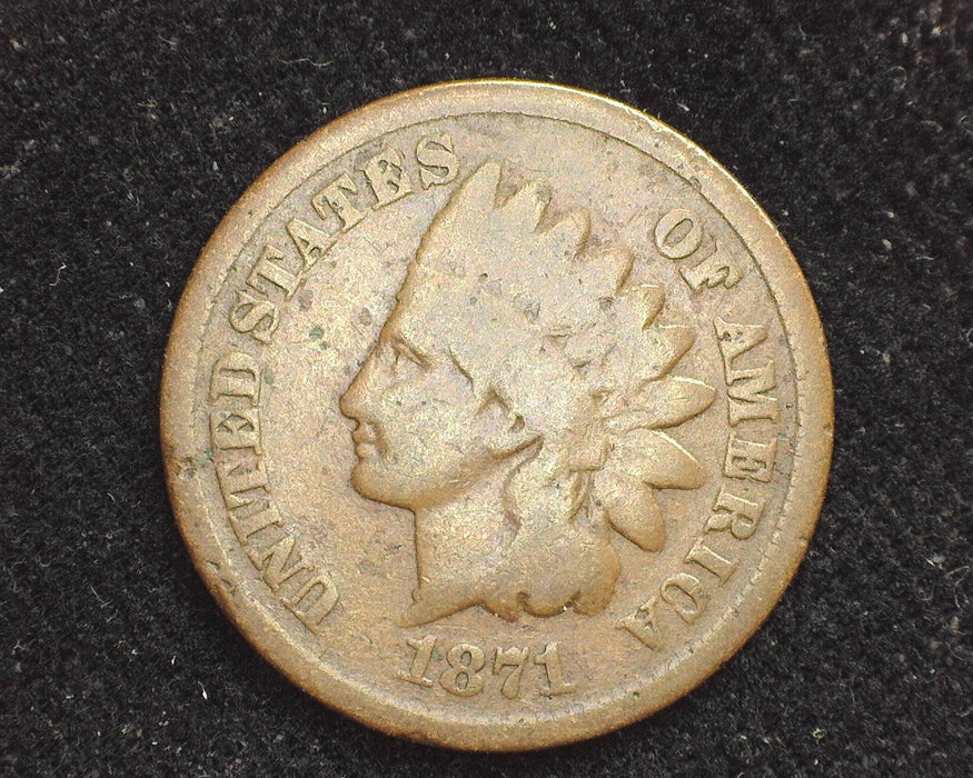 1871 Indian Head Penny/Cent G - US Coin