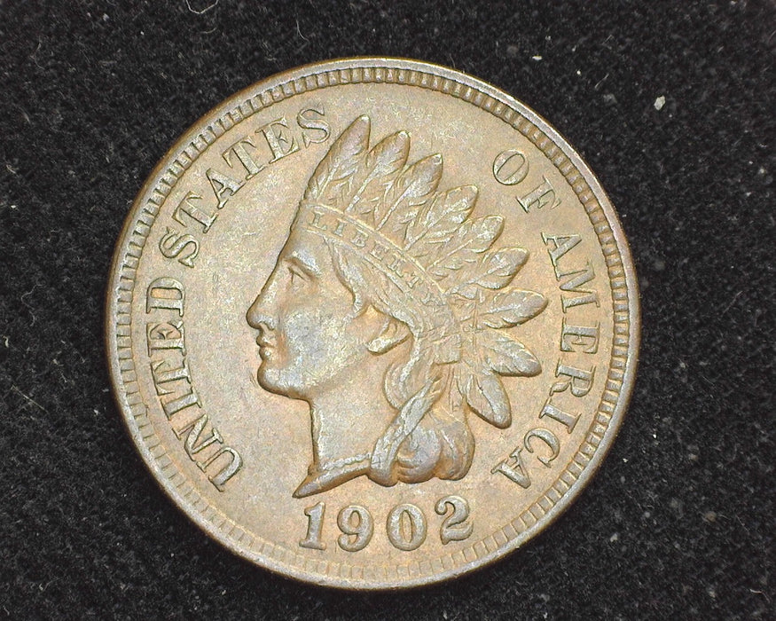 1902 Indian Head Penny/Cent XF - US Coin