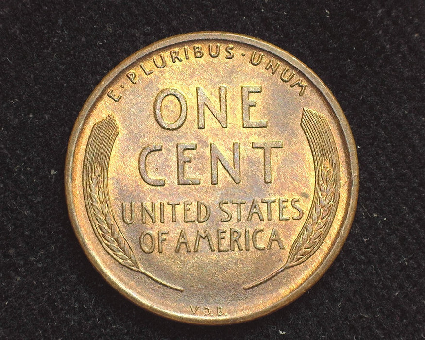 1909 VDB Lincoln Wheat Penny/Cent Choice Red BU - US Coin