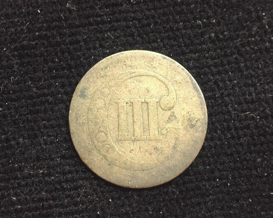 1853 Three Cent Silver AG - US Coin