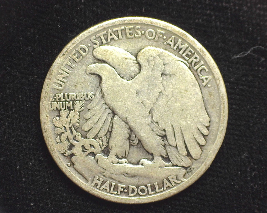 1919 D Liberty Walking Half Dollar F - US Coin