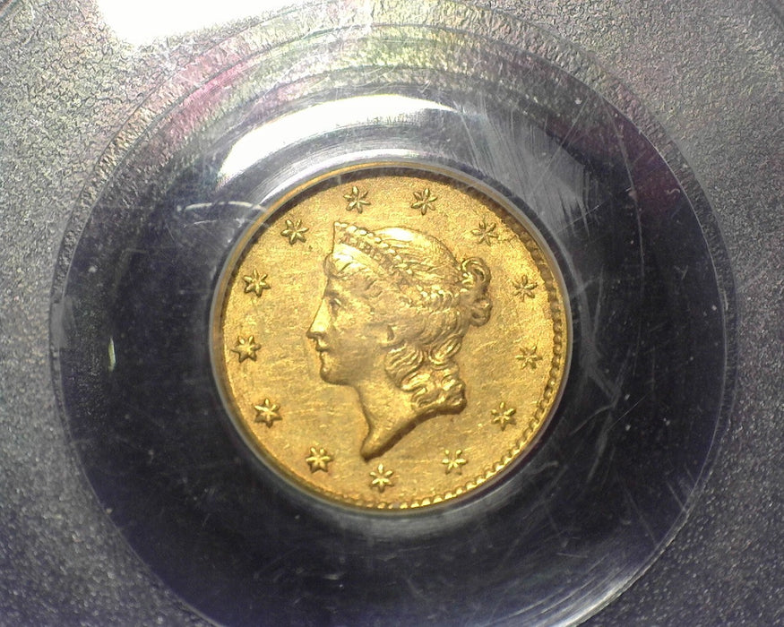 1851 $1.00 Gold Piece PCGS AU-50 - US Coin