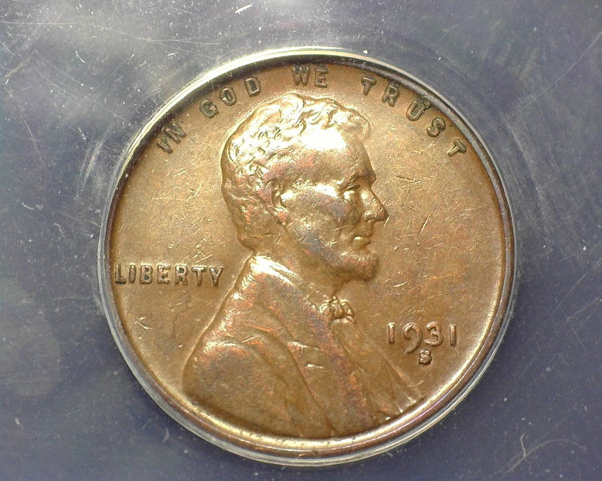 1931 S Lincoln Wheat Penny/Cent ANACS VF MS35 - US Coin