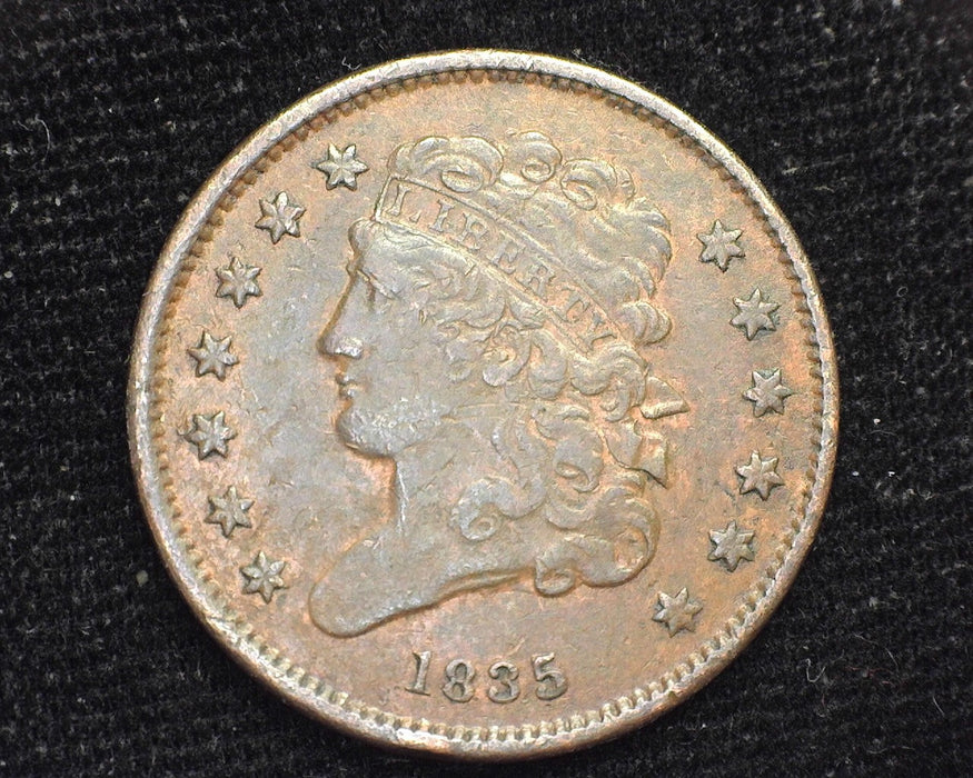 1835 Classic Head Half Cent XF - US Coin