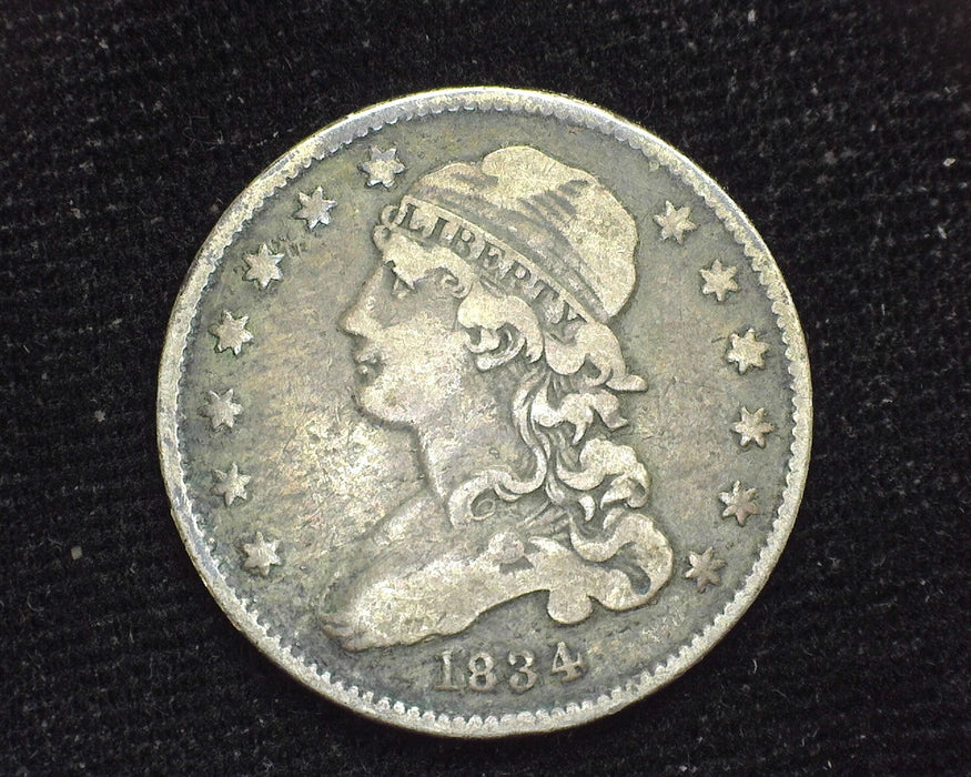 1834 Capped Bust Quarter F - US Coin