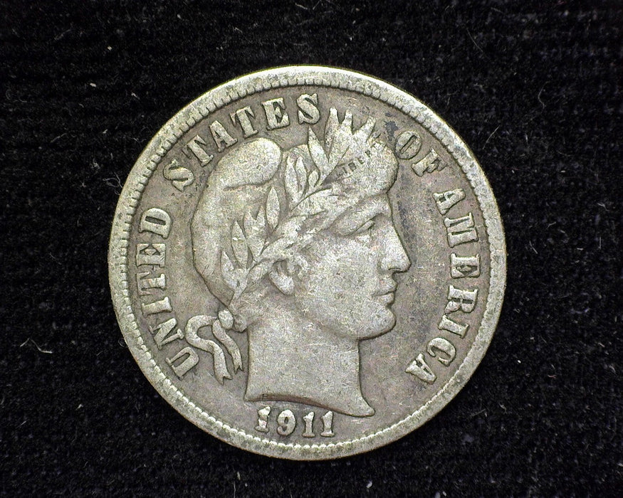 1911 S Barber Dime F - US Coin