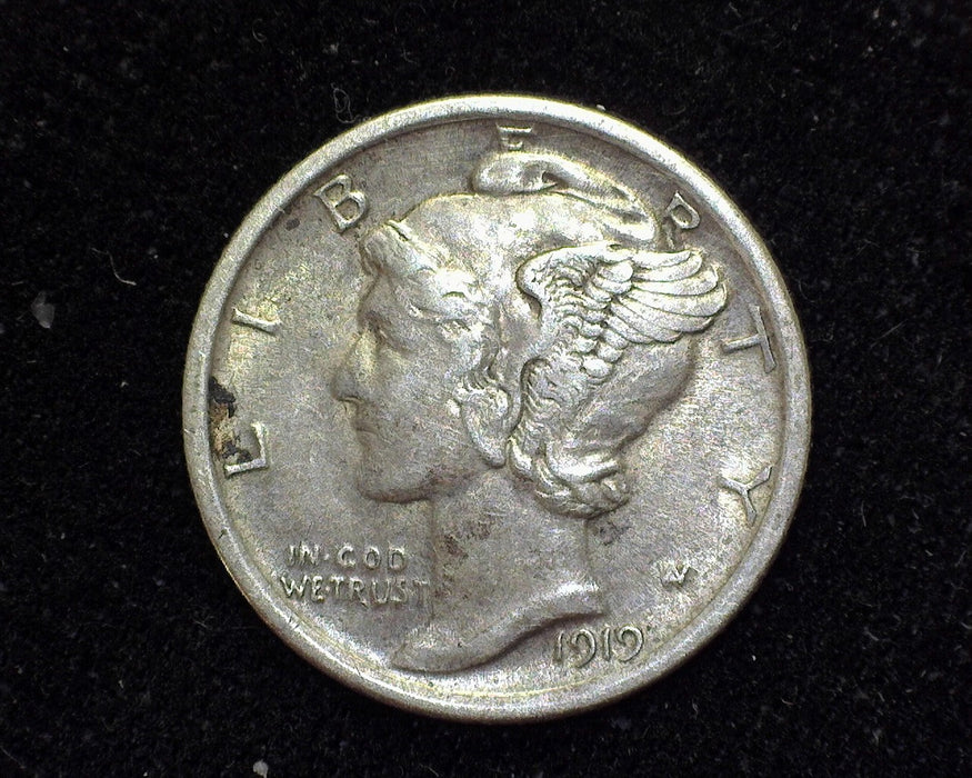 1919 Mercury Dime XF - US Coin