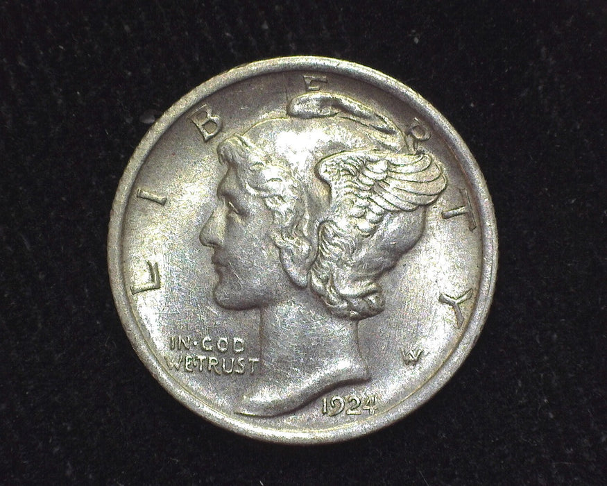 1924 Mercury Dime AU - US Coin