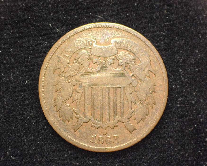 1868 Two Cent Piece G/VG - US Coin