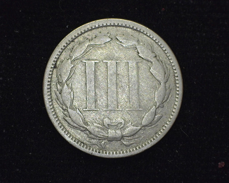 1875 Three Cent Nickel VG - US Coin