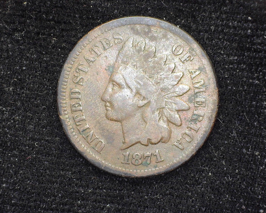 1871 Indian Head Penny/Cent VG - US Coin