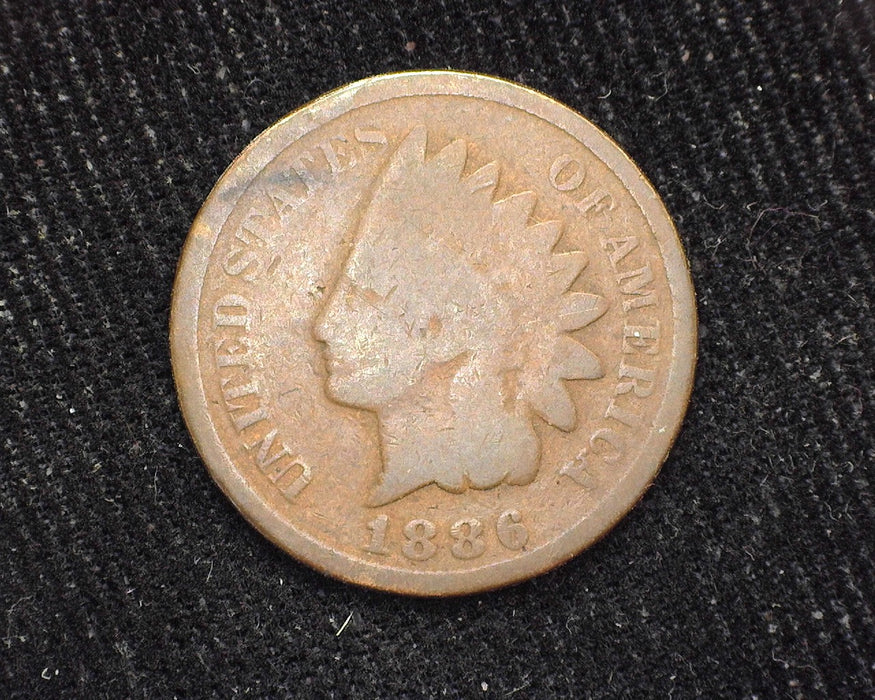 1886 Ty 2 Indian Head Penny/Cent G - US Coin