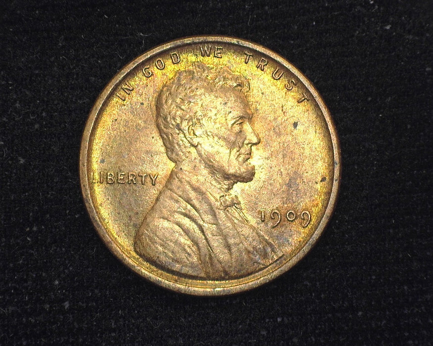 1909 VDB Lincoln Wheat Cent Mostly red. BU - US Coin