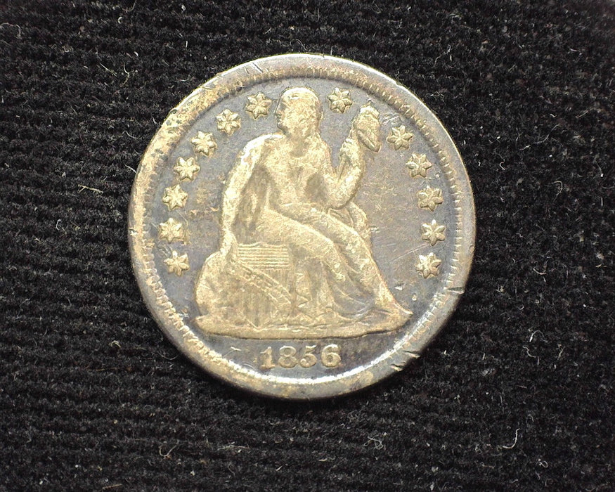 1856 O Liberty Seated Dime F - US Coin