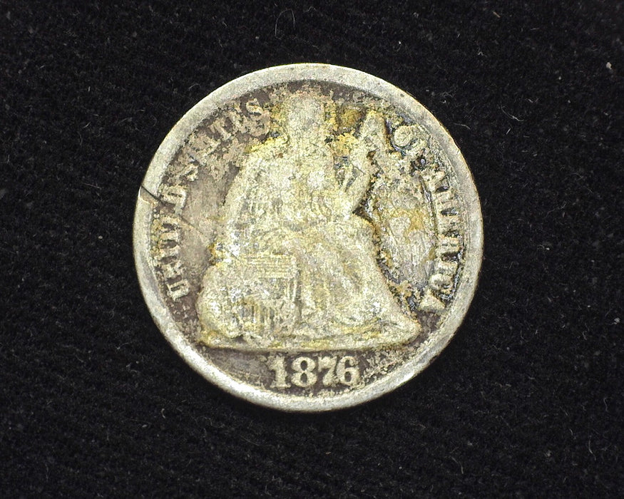 1876 CC Liberty Seated Dime Filler - US Coin