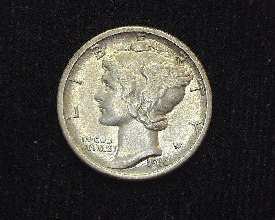 1916 S Mercury Dime AU - US Coin