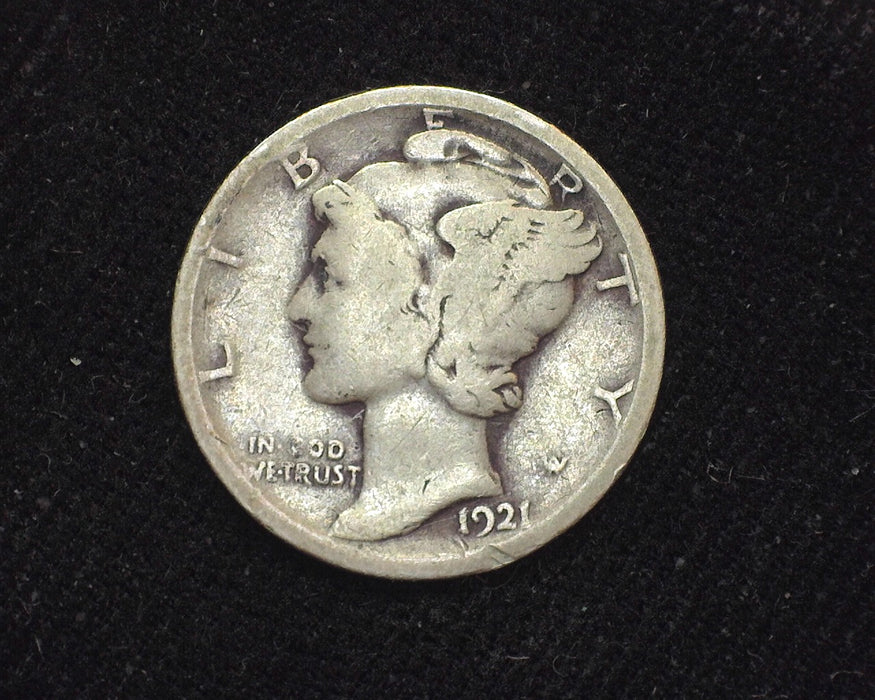 1921 Mercury Dime G/VG - US Coin