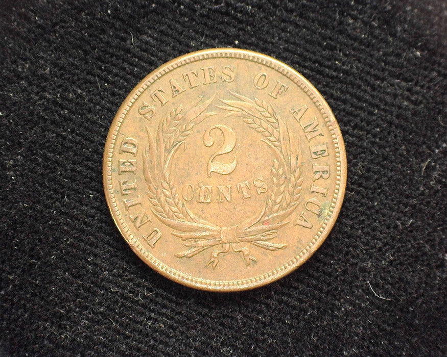 1865 Two Cent Piece XF - US Coin