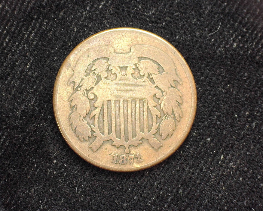 1871 Two Cent Piece G - US Coin