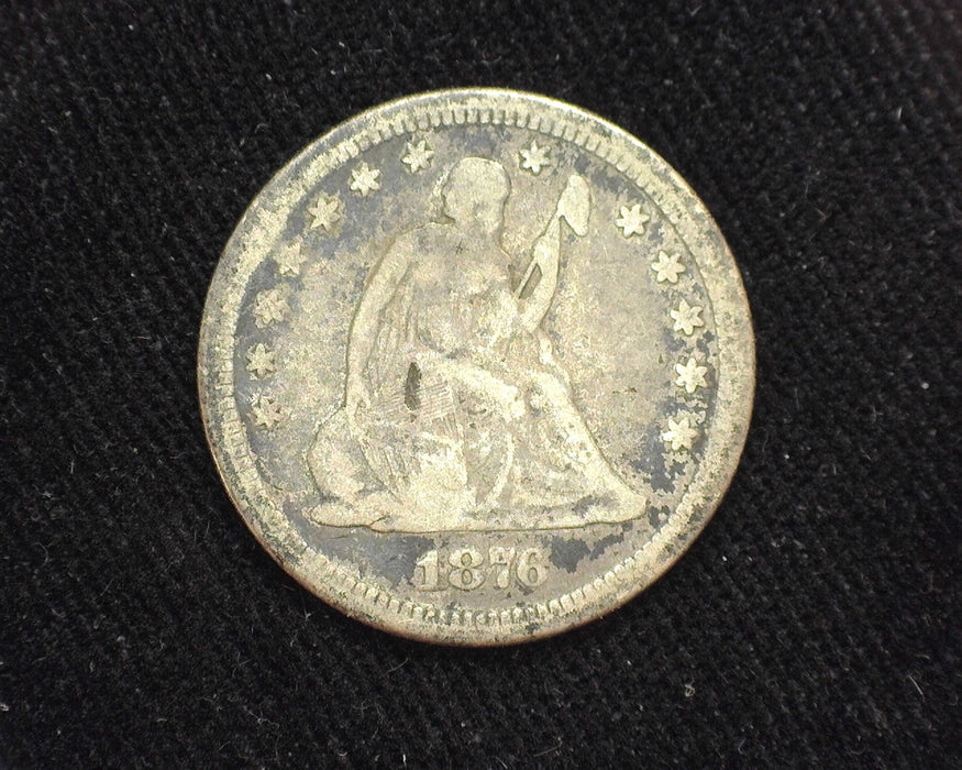 1876 CC Liberty Seated Quarter G - US Coin