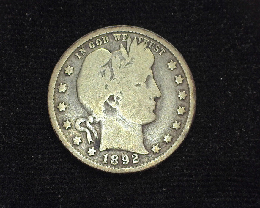 1892 Barber Quarter VG - US Coin