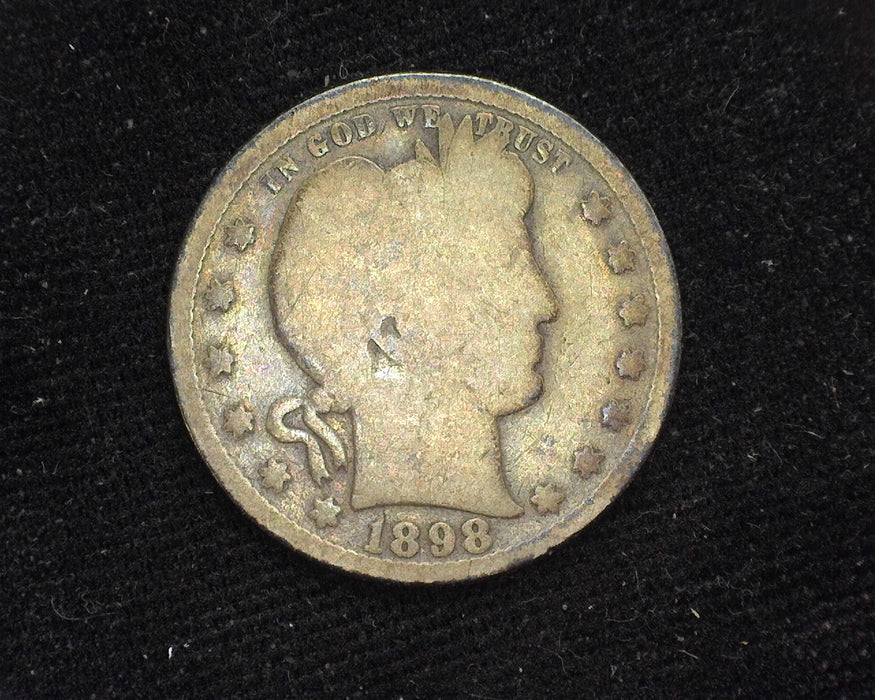 1898 S Barber Quarter G - US Coin