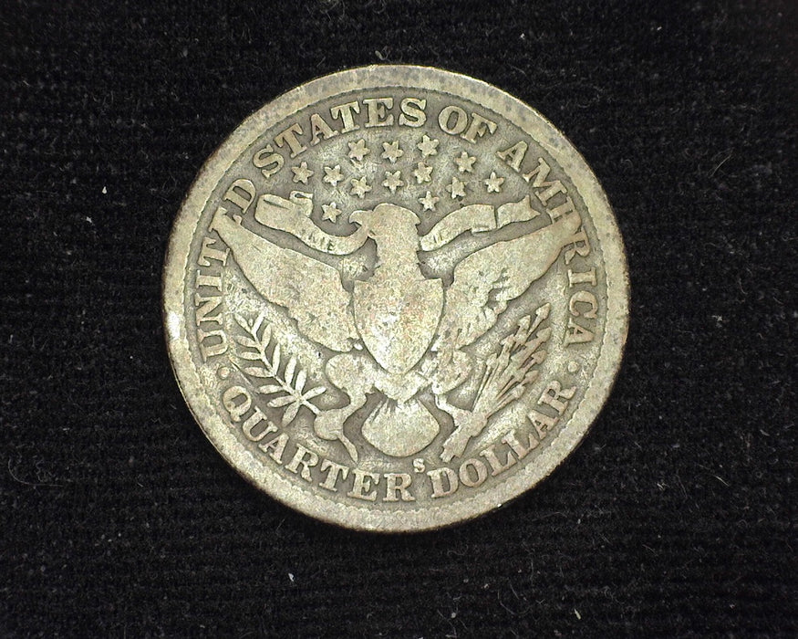 1898 S Barber Quarter G - US Coin