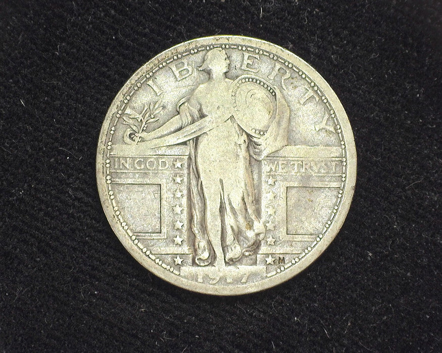 1917 Type 1 Standing Liberty Quarter F - US Coin